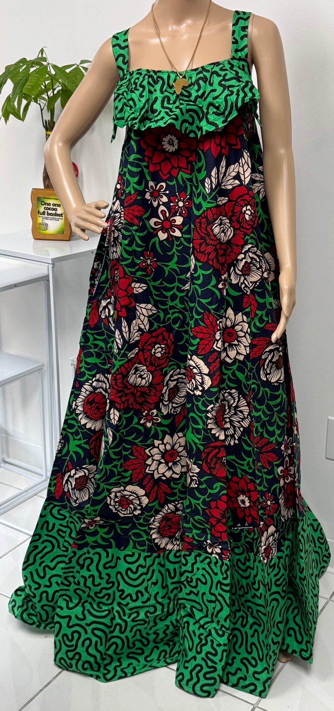 Midnight Forest Bloom, Maxi dress